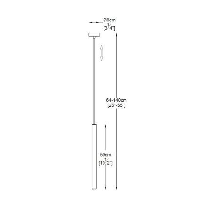 Zuma Line - LED-Hängeleuchte LED/5W/230V schwarz