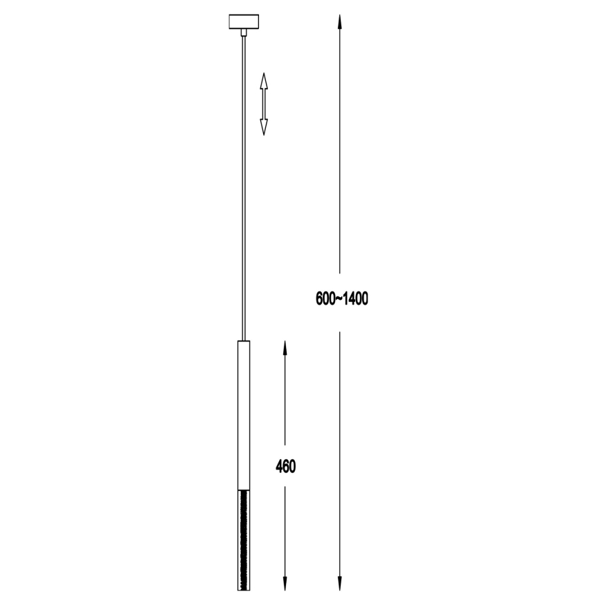 Zuma Line - Lampadario LED su filo 1xLED/5W/230V