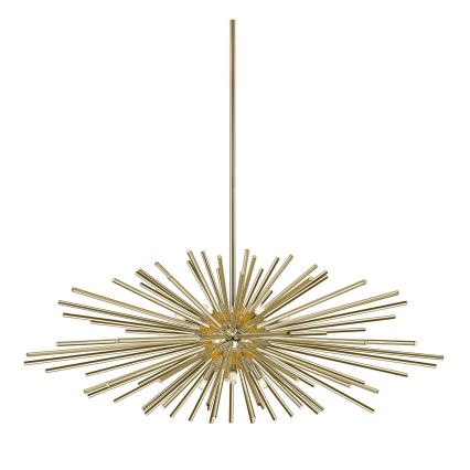 Zuma Line - Lampadario a sospensione con supporto rigido 9xG9/42W/230V oro