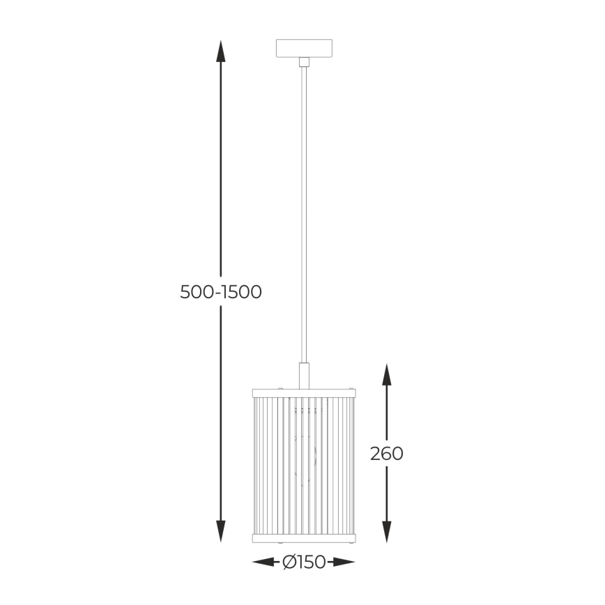 Zuma Line - Suspension filaire 1xE14/60W/230V noir