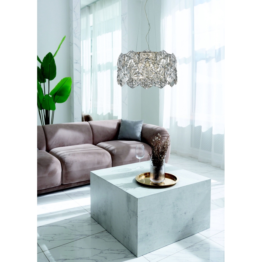 Zuma Line - Lampadario a sospensione con filo 5xG9/33W/230V cromo lucido