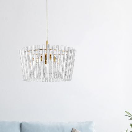 Zuma Line - Lampadario a sospensione con filo 5xE14/40W/230V oro