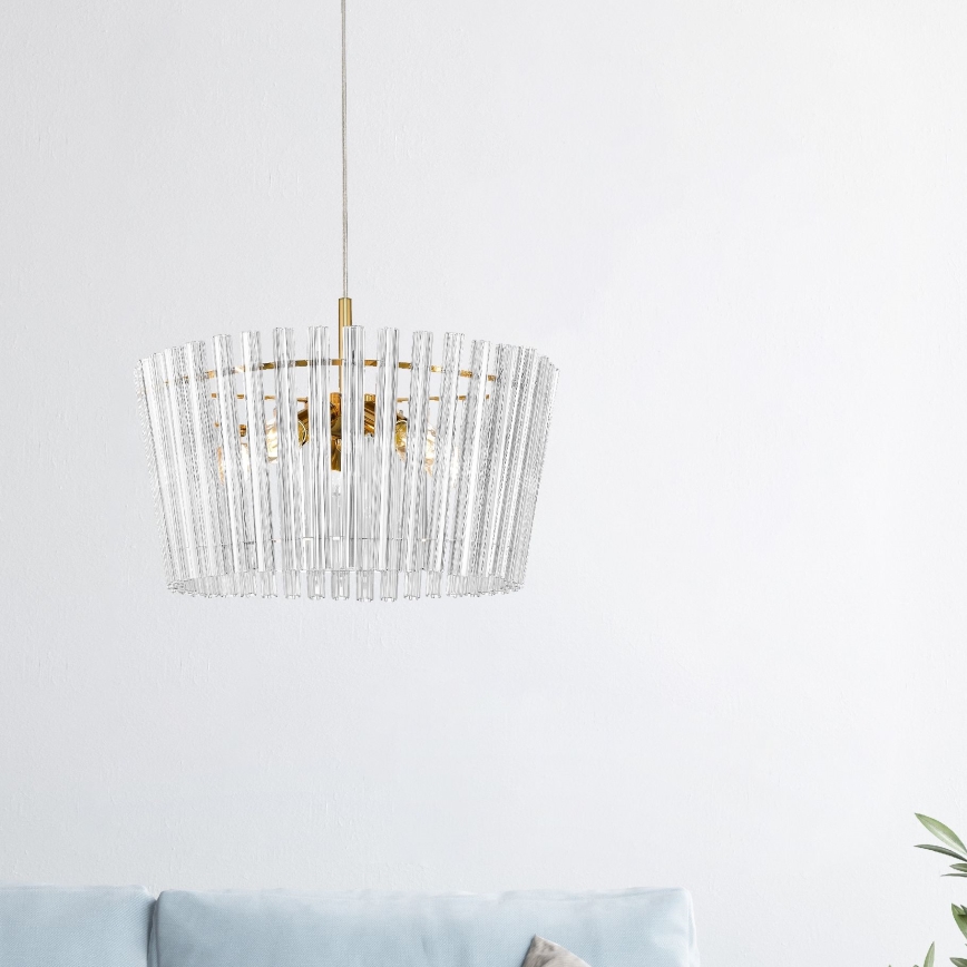 Zuma Line - Lampadario a sospensione con filo 5xE14/40W/230V oro