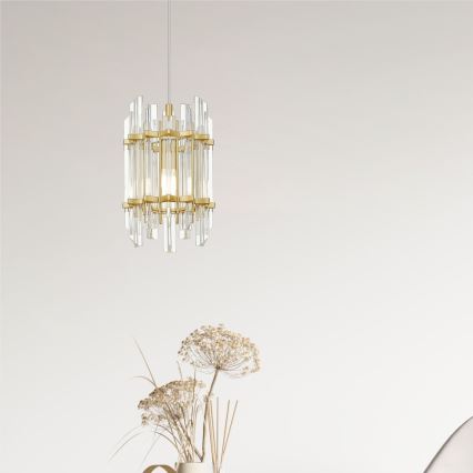 Zuma Line - Lampadario a sospensione con filo 1xE14/40W/230V oro
