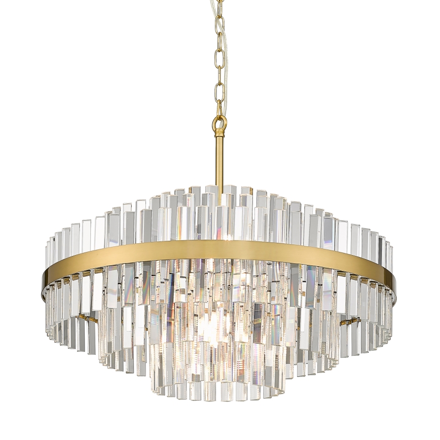 Zuma Line - Lampadario a sospensione con catena 12xG9/28W/230V diametro 60 cm oro