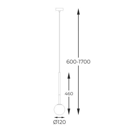 Zuma Line - Suspension filaire 1xG9/4W/230V doré