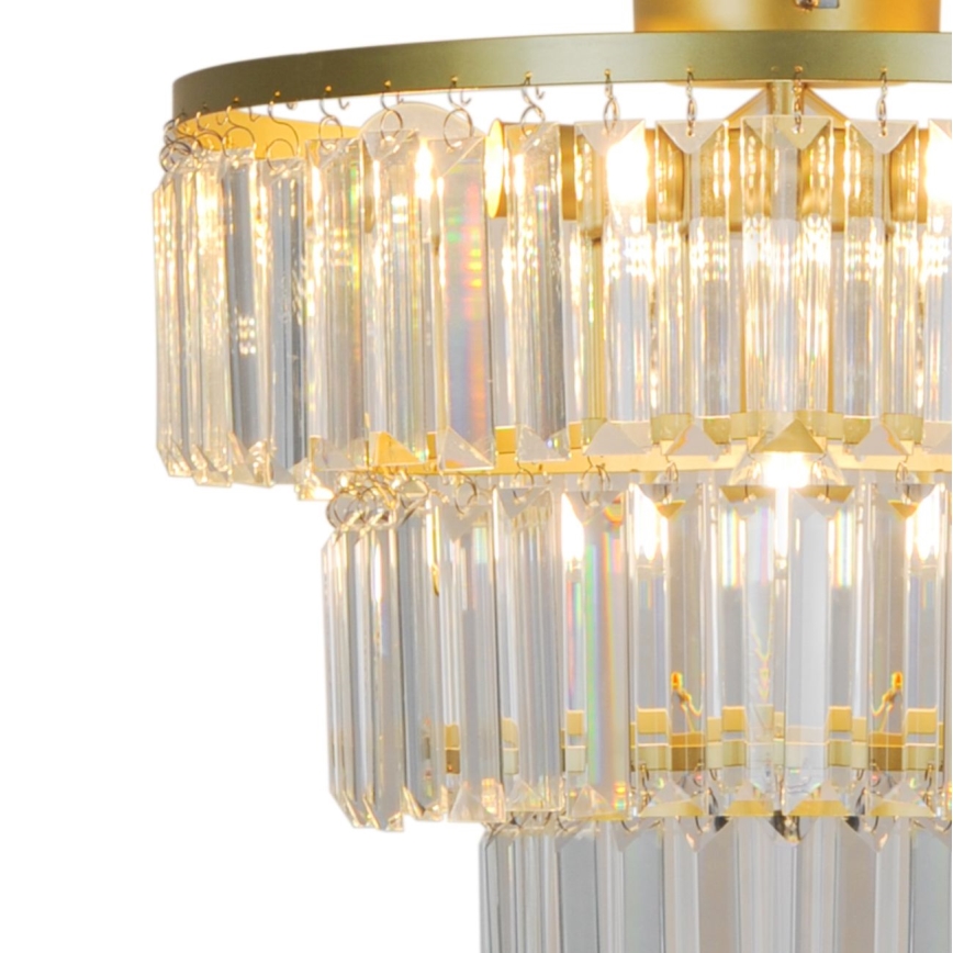 Zuma Line - Plafonnier en cristal 4xE14/40W/230V doré