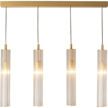 Zuma Line - Pendelleuchte an Kabel 4xE14/7W/230V goldfarben