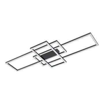 Zuma Line - Plafonnier à intensité variable en cristal LED/52W/230V 2700-6000K noir + télécommande