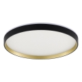 Zuma Line - Plafonnier RGBW à intensité variable salle de bain LED/32W/230V + LED/8W 3000-6000K IP44 noir/doré + télécommande