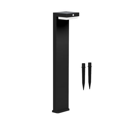 Zuma Line - Lampada solare LED con sensore di movimento e crepuscolare LED/4,5W/2000 mAh IP44 nero