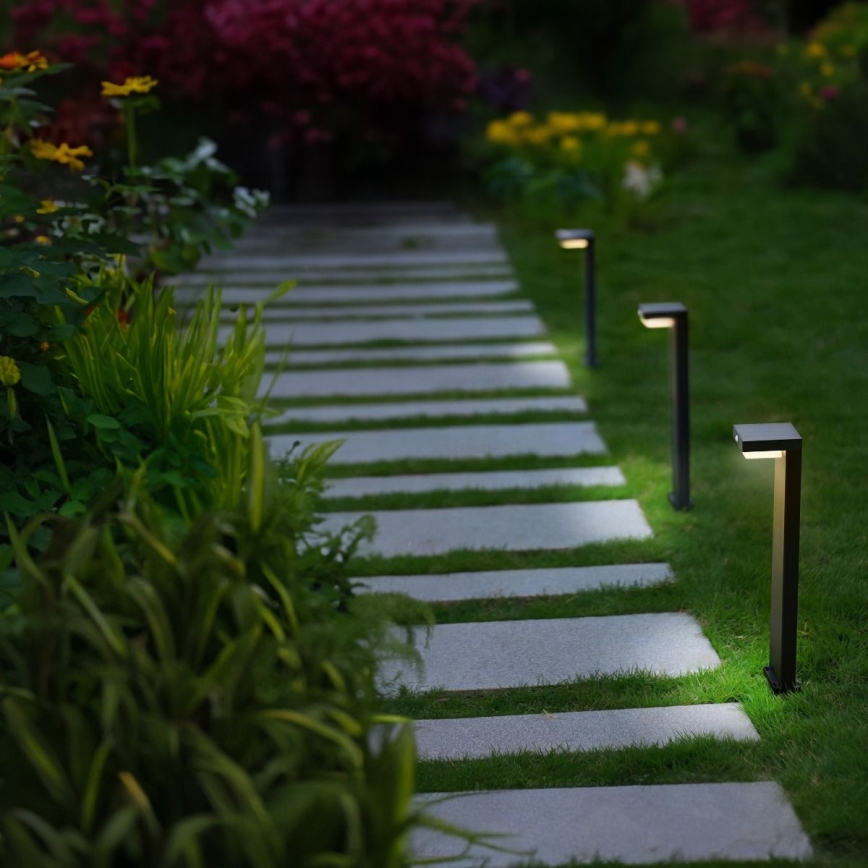 Zuma Line - Lampada solare LED con sensore di movimento e crepuscolare LED/4,5W/2000 mAh IP44 nero