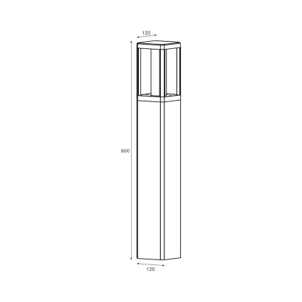 Zuma Line - Lampada LED da esterno LED/12W/230V IP65 nero