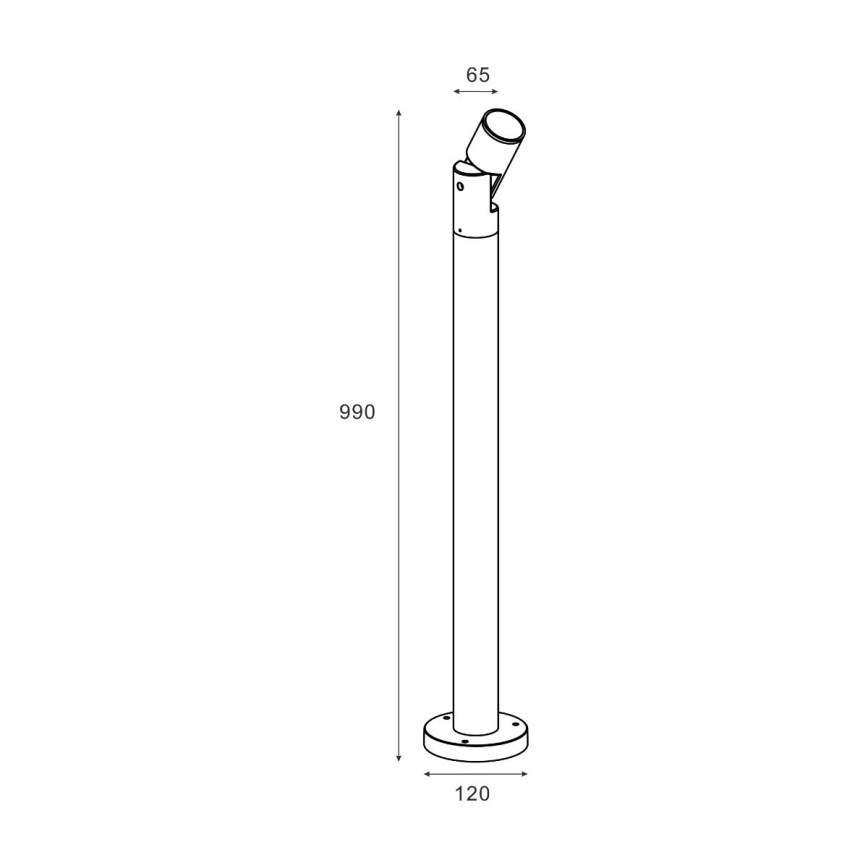 Zuma Line - Lampada da esterno 1xGU10/35W/230V IP65 nero
