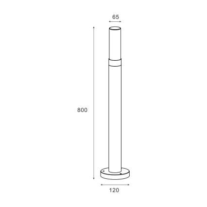 Zuma Line - Lampada da esterno 1xE27/60W/230V IP54 nero