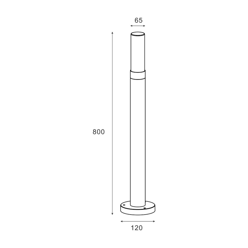 Zuma Line - Lampada da esterno 1xE27/60W/230V IP54 nero