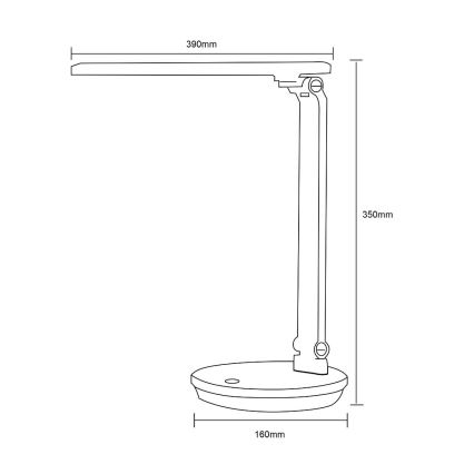 Zuma Line - Lampada da tavolo LED LED/5W/230V 3000-6000K bianco