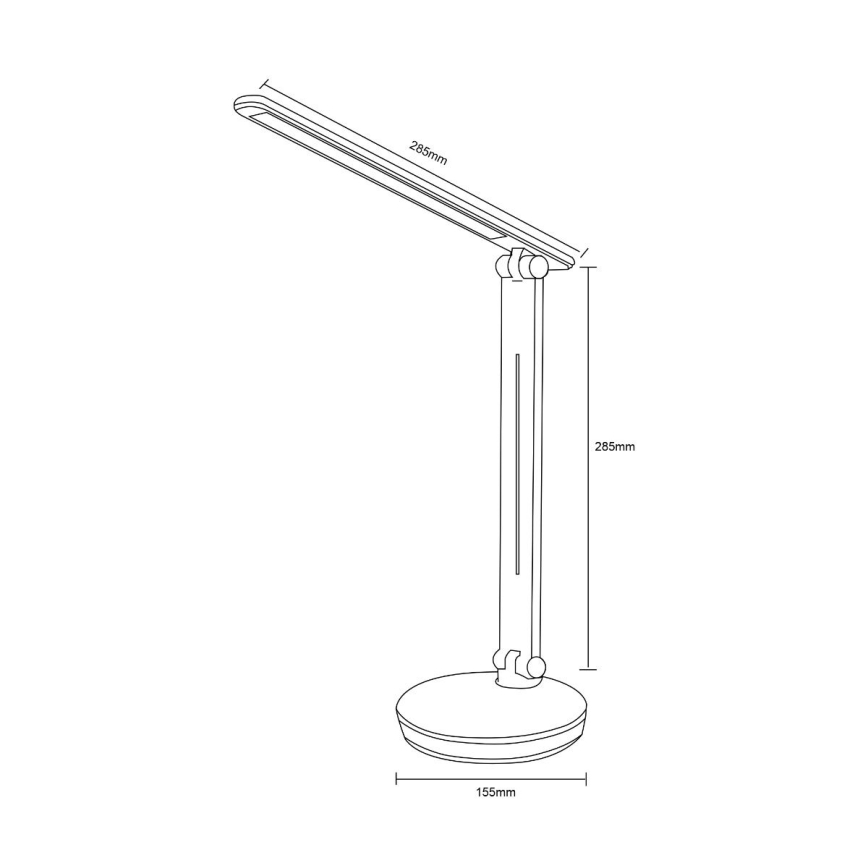 Zuma Line - LED RGBW dimmbare Tischlampe LED/5W/230V 3000-6000K schwarz