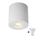 Zuma Line - Spot LED RGBW dimmable pour salle de bains 1xGU10/6W/230V IP44 blanc + télécommande