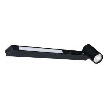 Zuma Line - Spot mural 1xGU10/5W/230V + LED/8W noir
