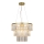 Zuma Line - Suspension filaire en cristal 4xE14/40W/230V doré