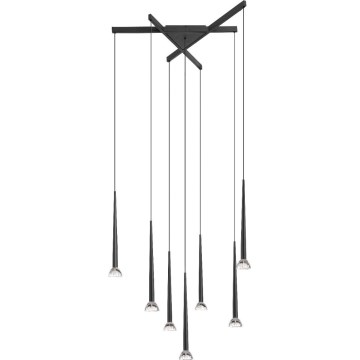 Zuma Line - Suspension LED sur câble 7xLED/6W/230V noir