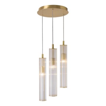 Zuma Line - Suspension sur câble 3xE14/7W/230V dorée