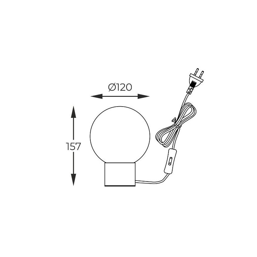 Zuma Line - Lampada da tavolo 1xG9/4W/230V nero/oro