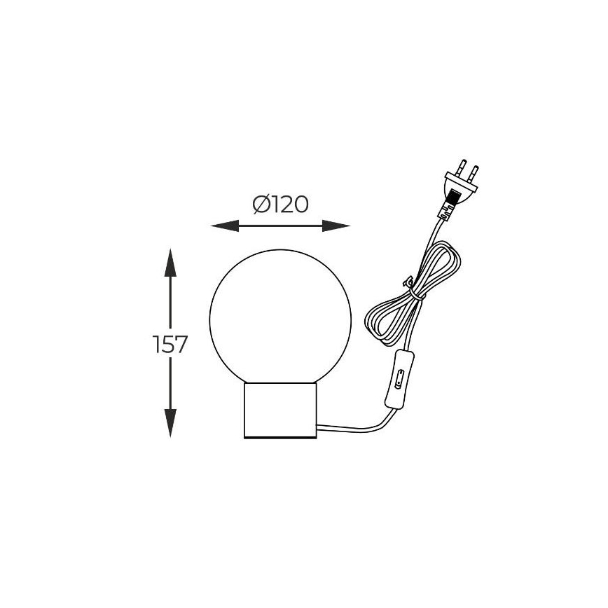Zuma Line - Lampada da tavolo 1xG9/4W/230V nero