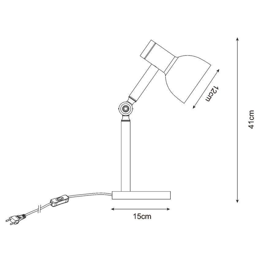 Zuma Line - Lampada da tavolo 1xE14/40W/230V bianco
