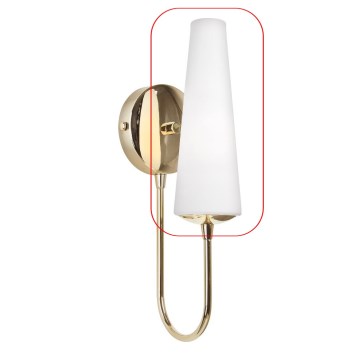 Zuma Line - Vetro di ricambio per lampadario e muro lampada E14 diametro 7 cm