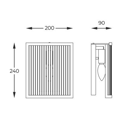 Zuma Line - Applique murale 1xE14/60W/230V chrome brillant