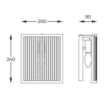 Zuma Line - Applique murale 1xE14/60W/230V doré