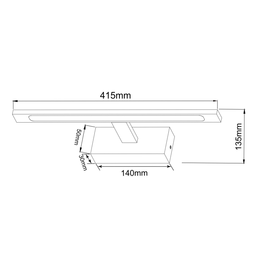 Zuma Line - Éclairage de miroir salle de bain LED/12W/230V 41 cm IP44 doré