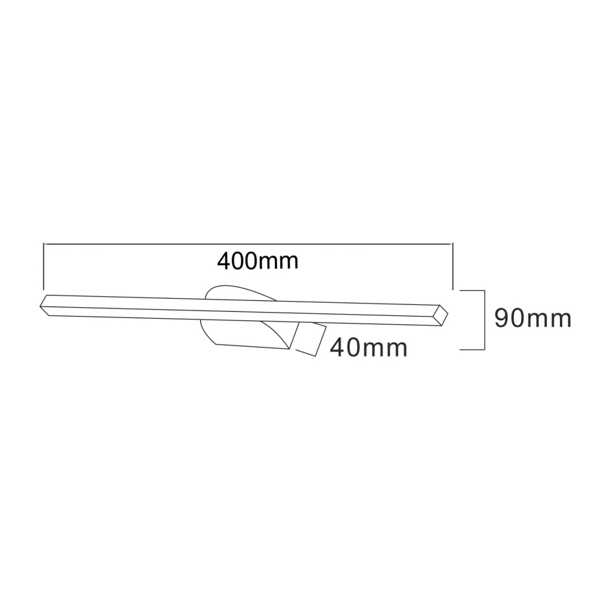Zuma Line - Lampada LED da quadro LED/12W/230V 40 cm nero