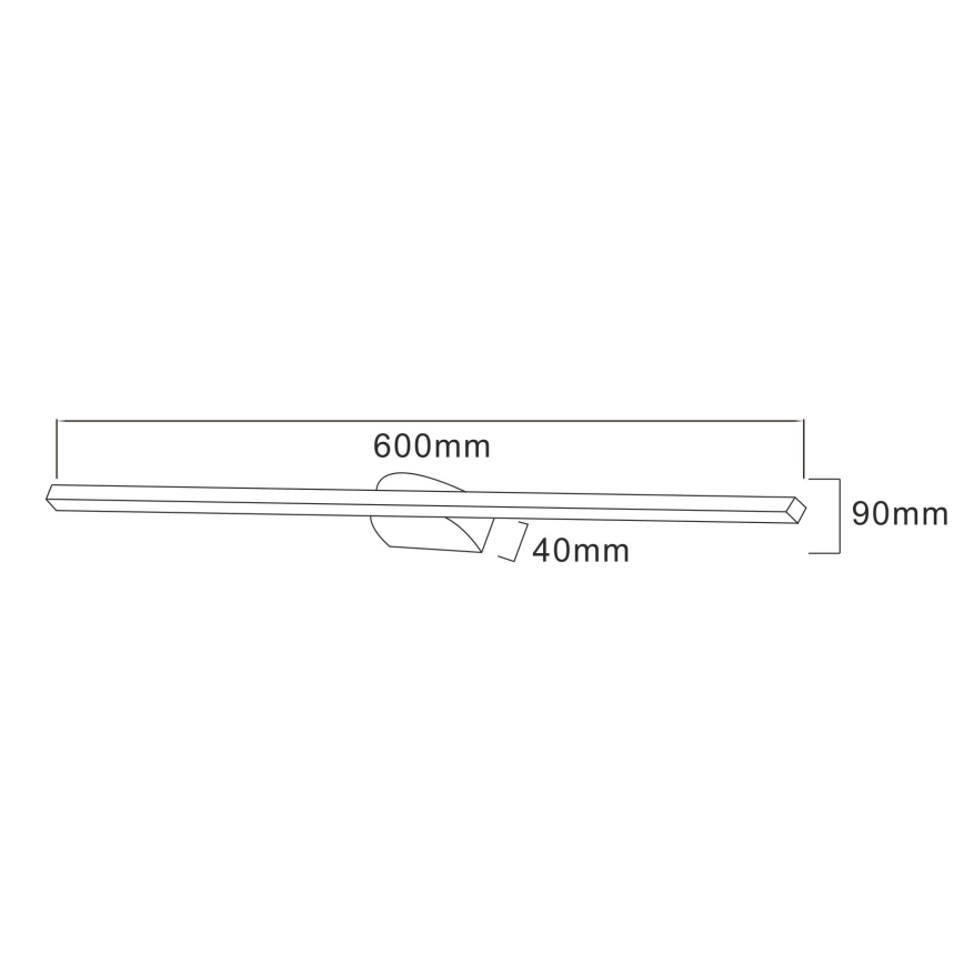Zuma Line - Lampada LED da quadro LED/20W/230V 60 cm nero