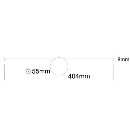Zuma Line - Éclairage de miroir salle de bain LED/6W/230V 40 cm IP44 chrome brillant