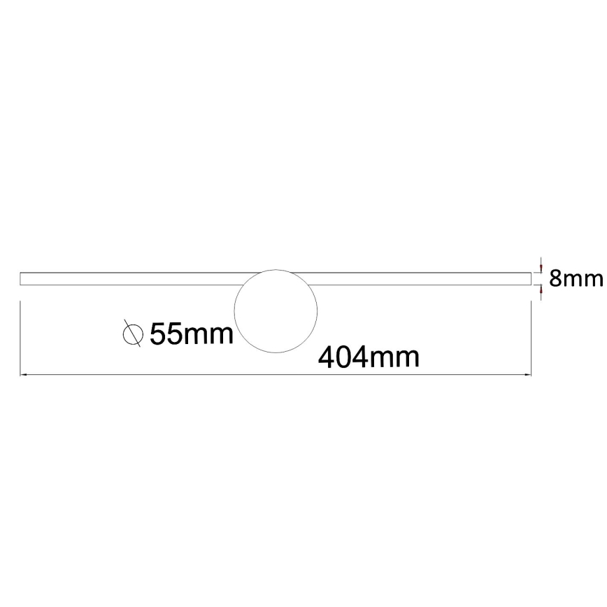 Zuma Line - Éclairage de miroir salle de bain LED/6W/230V 40 cm IP44 chrome brillant