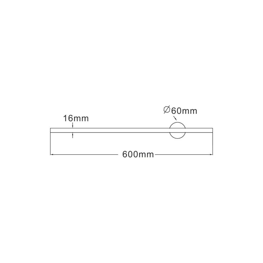 Zuma Line - Applique a LED LED/8W/230V 60 cm nero