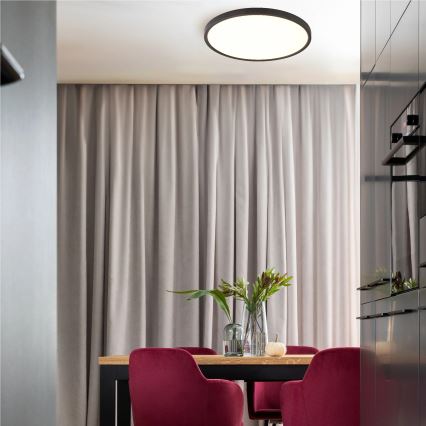 Zuma Line - Plafoniera LED LED/42W/230V 3000/4000/6000K diam. 50 cm nera