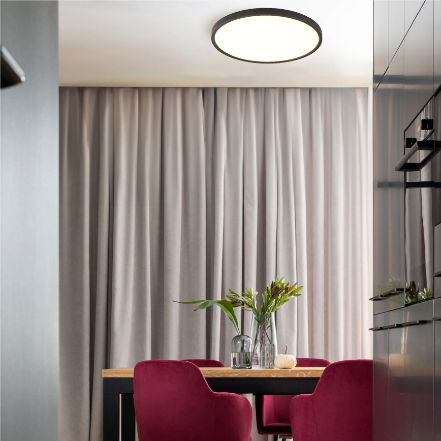 Zuma Line - Plafoniera LED LED/42W/230V 3000/4000/6000K diam. 50 cm nera