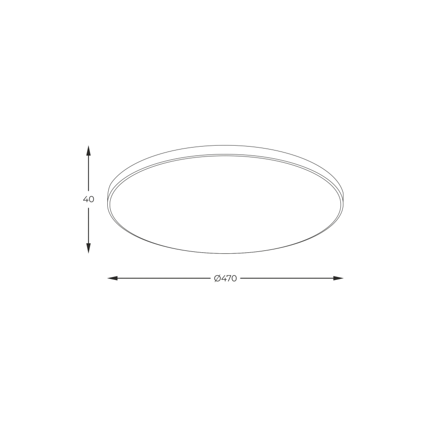 Zuma Line - Plafonnier LED 44 W / 230 V, Ø 47 cm, doré