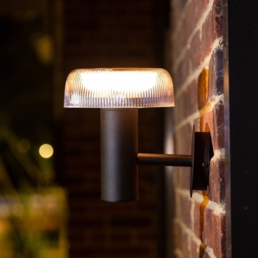 Zuma Line - Lampada solare da parete BLUET LED/2,5W/2000mAh IP44 nero