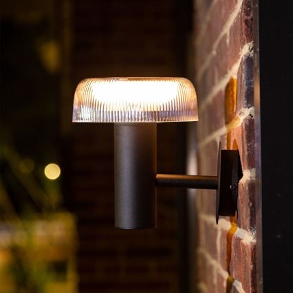 Zuma Line - Lampe solaire murale LED/2,5W/2000 mAh IP44 noir
