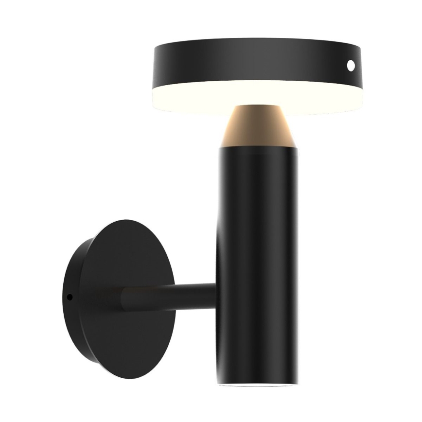 Zuma Line - Lampada solare da parete a LED con sensore di movimento e crepuscolare LED/4,5W/2000 mAh IP44 nero